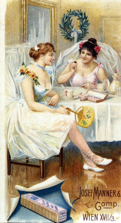 Schokoladenwerbung „Josef Manner & Gomp, Wien“. von Unknown artist