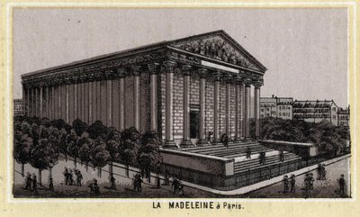 Kirche der Madeleine in Paris von Unknown artist