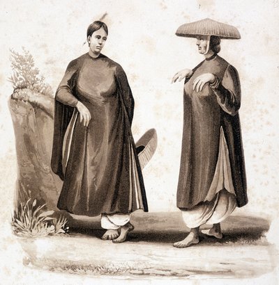 Cochinchinesische Frauen. Vietnam um 1850 von Unknown artist