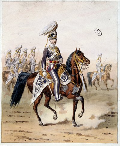 Englische Armee in Indien: Kavallerie von Madras von Unknown artist