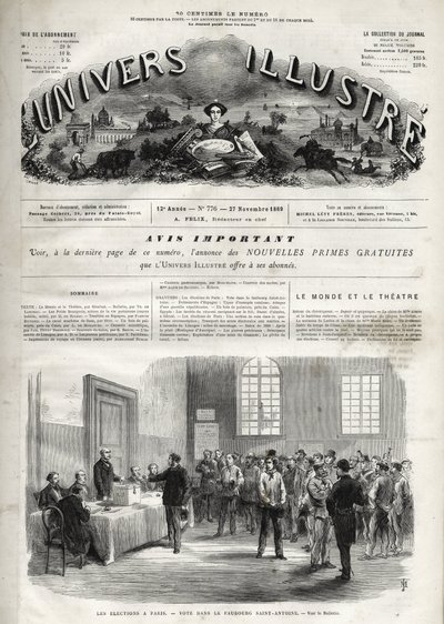 Französische Parlamentswahl von Unknown artist