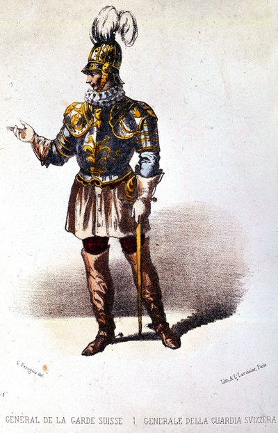 General der Schweizer Garde, um 1860 von Unknown artist