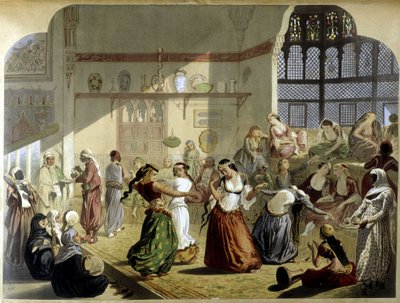 Harem - in "Modernes Ägypten", ca. 1870 von Unknown artist