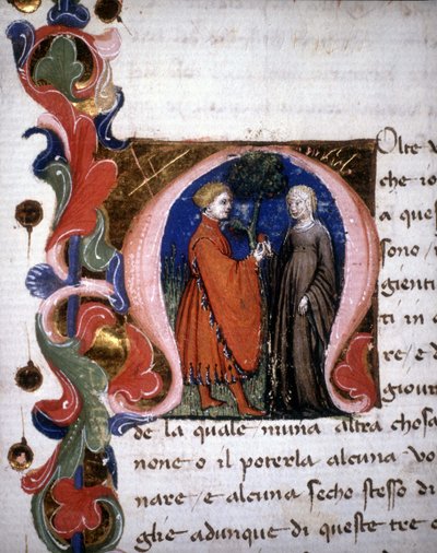 Incipit von „Der Filocolo“ von Giovanni Boccaccio von Unknown artist