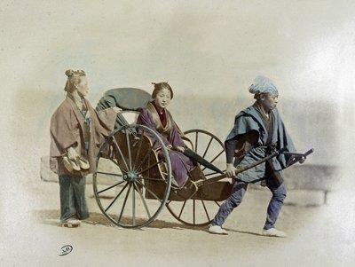 Japanische Rikscha, circa 1900 von Unknown artist