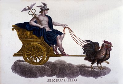 Merkur. Gravur des 19. Jahrhunderts. von Unknown artist