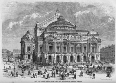 Oper Garnier im Jahr 1867. von Unknown artist