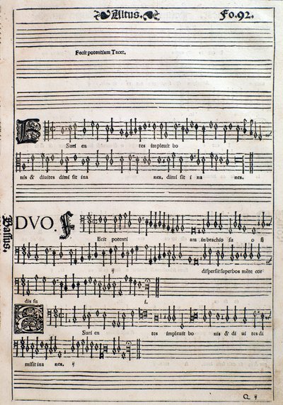 Seite aus Liber octo missarum (1541) von Unknown artist