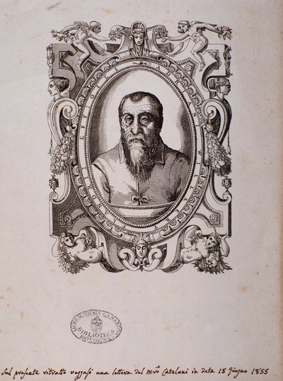 Porträt von Adrian Willaert (Holzschnitt) von Unknown artist