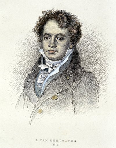 Porträt von Beethoven (1814) - Gravur von Unknown artist