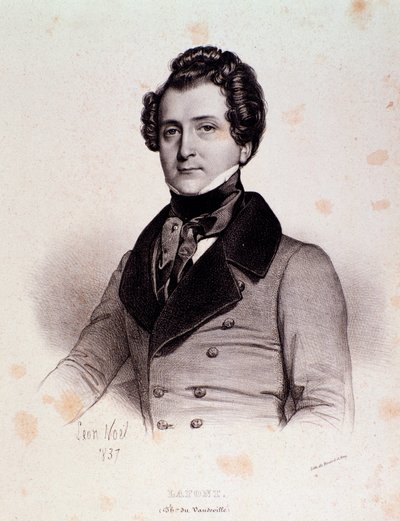 Porträt von Charles Philippe Lafont (Stich) von Unknown artist