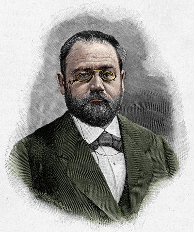 Porträt von Emile Zola (1840-1902) von Unknown artist