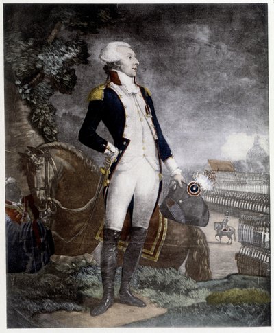 Porträt von General La Fayette (Lafayette) von Unknown artist