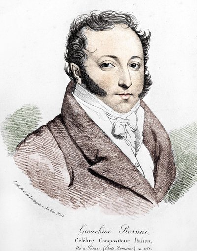 Porträt von Gioacchino Rossini (1792-1868) von Unknown artist