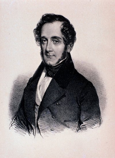 Porträt von Joseph Mayseder (Lithographie) von Unknown artist