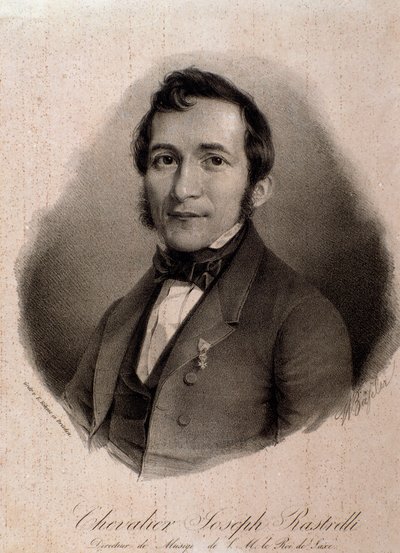 Porträt von Joseph Rastrelli von Unknown artist