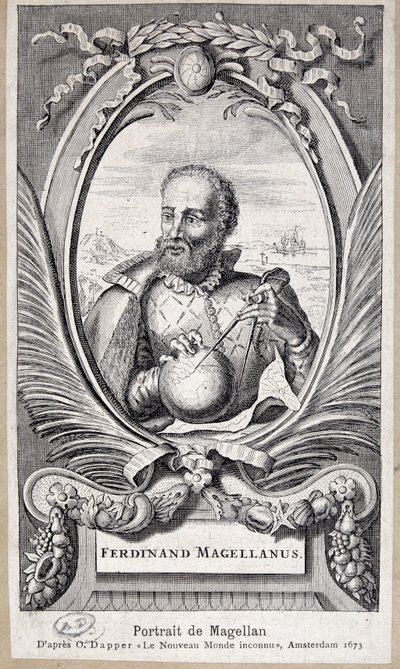 Porträt von Magellan von Unknown artist