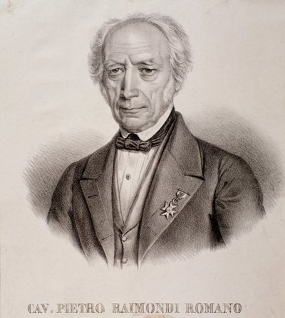 Porträt von Pietro Raimondi (Gravur) von Unknown artist