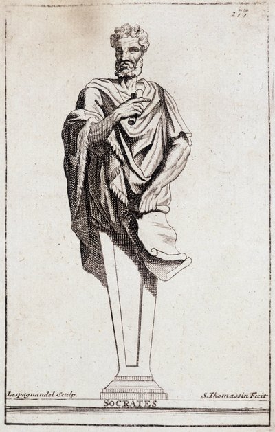Statue von Sokrates von Unknown artist