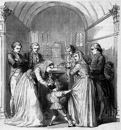 Die Taufe von Napoleon Bonaparte von Unknown artist