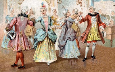 Die Pavane unter Ludwig XV. von Unknown artist