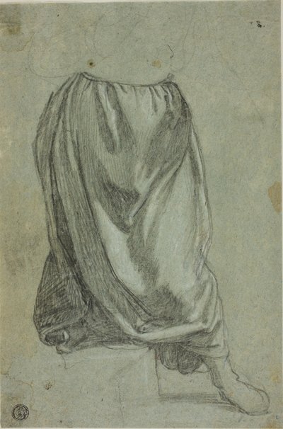 Draperie-Skizze von Unknown Florentine