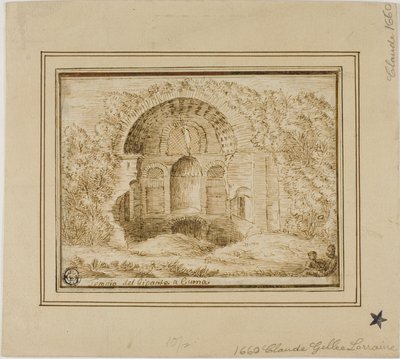 Tempel des Riesen in Cumae von Unknown Italian