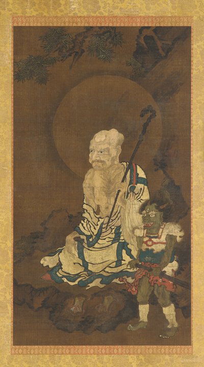 Ein Luohan und ein Dämon von Unknown artist