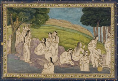 Eine Gruppe von Frauen beim Baden von Unknown artist