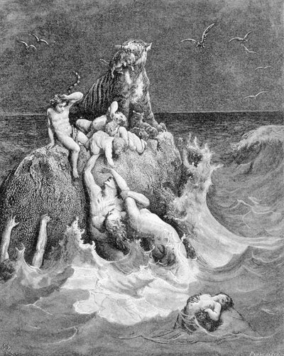 Eine Szene der Sintflut, Genesis von Unknown artist