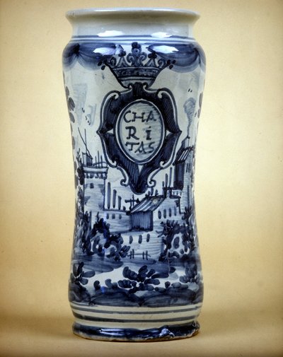 Albarello: Apothekenvase. von Unknown artist