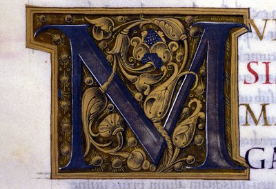 Alphabet: miniaturisierter Buchstabe M von Unknown artist