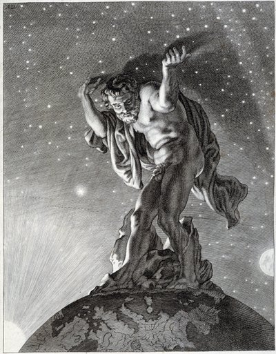 Atlas, der den Himmel trägt von Unknown artist