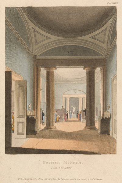 Britisches Museum, Neubau von Unknown artist