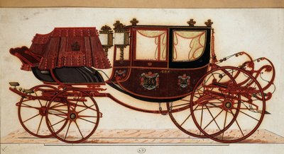 Kutsche - Gravur von Unknown artist