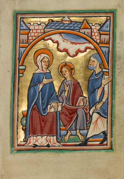 Christus segnet seine Eltern von Unknown artist