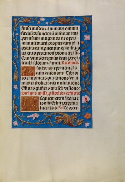 Geschmückte Textseite von Unknown artist