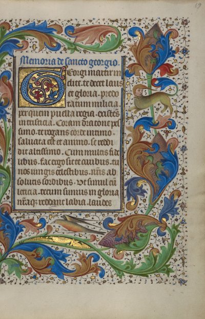 Geschmückte Textseite von Unknown artist