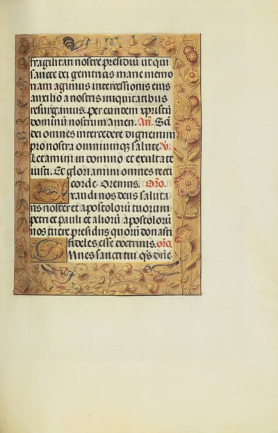 Dekorierte Textseite von Unknown artist