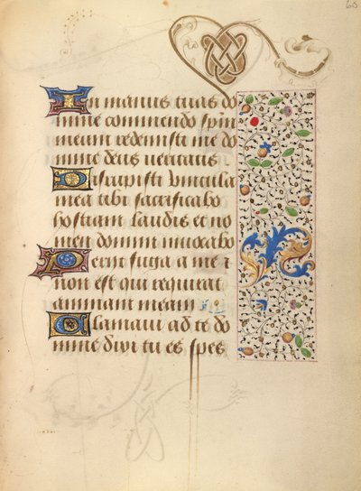 Dekorierte Textseite von Unknown artist