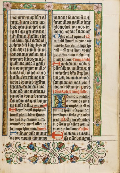 Geschmückte Textseite von Unknown artist