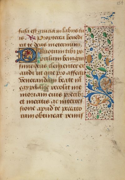 Geschmückte Textseite von Unknown artist