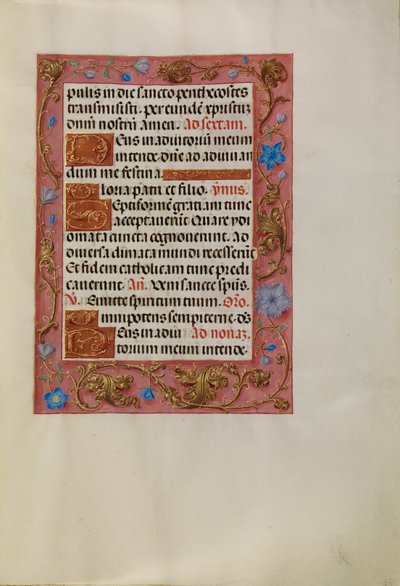 Geschmückte Textseite von Unknown artist