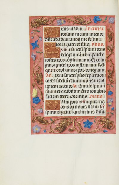 Dekorierte Textseite von Unknown artist
