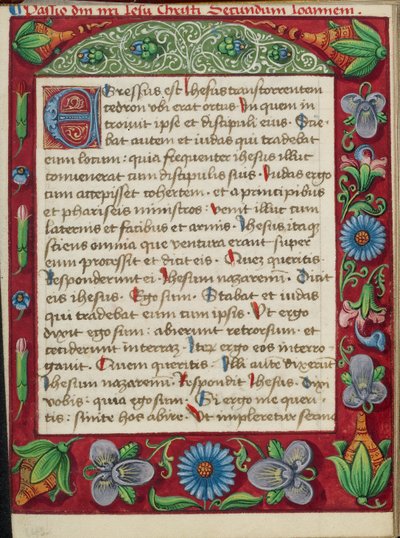 Geschmückte Textseite von Unknown artist
