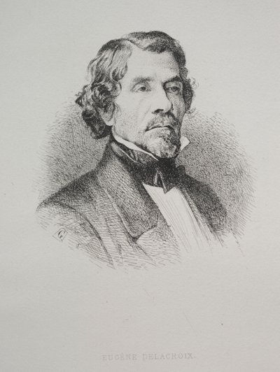 Eugène Delacroix von Unknown artist