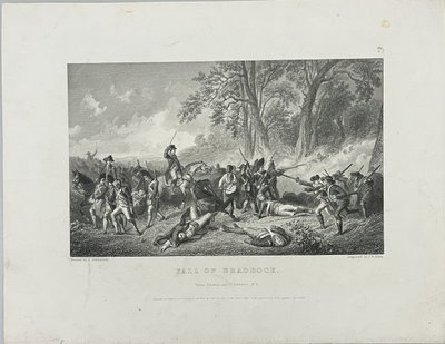 Der Fall von Braddock von Unknown artist