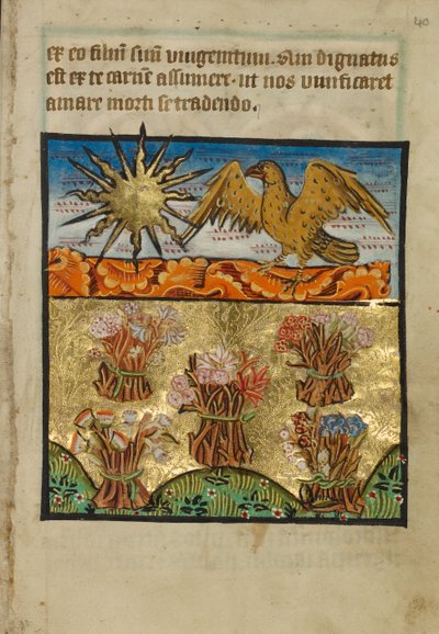 Fünf Blumensträuße von Unknown artist
