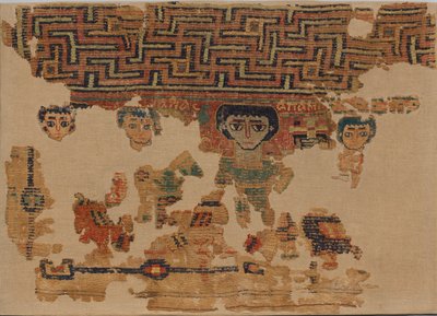 Fragment eines großen Wandteppichs von Unknown artist