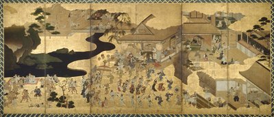 Genreszenen (Fūzoku byōbu) von Unknown artist